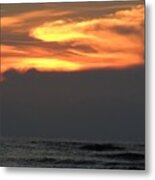 Fire In The Morning Sky Metal Print