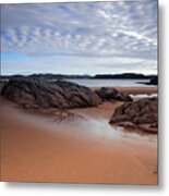 Firemore Beach Loch Ewe Metal Print