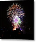 Fireworks In Manly Metal Print