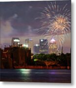 Fireworks Over Tampa 2017 Metal Print