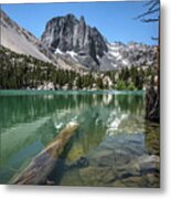 First Lake Reflection Metal Print