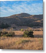 First Light Of Autumn In Santiago Canyon Metal Print