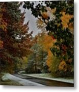 First Snowfall Metal Print