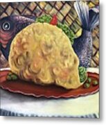 Fish Taco Metal Print