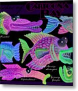 Fishes Of Cartoona Bay Poster Metal Print