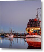Fishing Boats Waking Up For The Day Metal Print