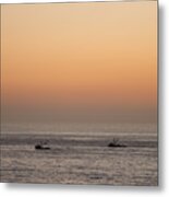 Fishing For A Sunset Metal Print