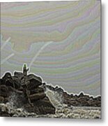 Fishing In The Twilight Zone Metal Print