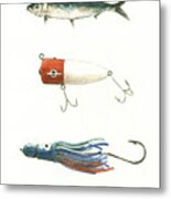 Fishing Lures Metal Print