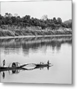 Fishing The Lower Ganges Metal Print