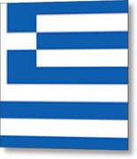 Flag Of Greece Metal Print
