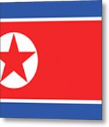 Flag Of North Korea. Metal Print