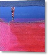 Flag Reflection After A Rain Casa Grande Arizona 2004 Metal Print