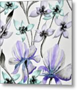 Floral Abstract Metal Print