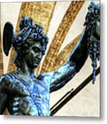 Florence - Perseus In The Loggia - Detail Metal Print