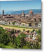 Florence View From Piazzale Michelangelo - Panoramic Metal Print