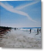 Florida Beach Day Metal Print