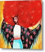 Flower Girl Metal Print