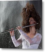 Flute Appeal With Flour Metal Print