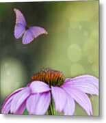 Flutterby Metal Print