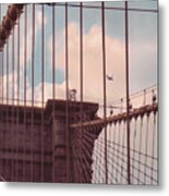 Fly Over Brooklyn Metal Print