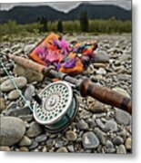Fly Rod And Streamers Landscape Metal Print