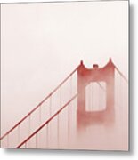 Foggy Golden Gate Metal Print