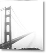 Foggy Golden Gate Bridge Metal Print