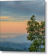 Foggy Morning In The Ozarks Metal Print