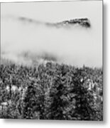 Foggy Mountain Peak - Estes Park Metal Print