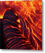 Folding Lava Metal Print