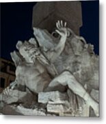 Fontana Dei Quattro Fiumi Iv Metal Print