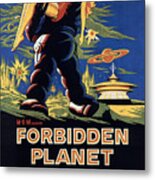 Forbidden Planet Amazing Poster Metal Print