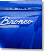 Ford Bronco Side Emblem -0827c Metal Print