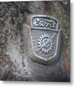 Ford F100 Logo Old Car City Metal Print