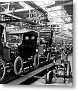 Ford Model T Assembly Line, 1920s Metal Print