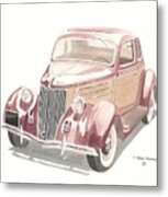 Ford Sedan  1935 Metal Print