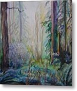 Forest In The Spring Metal Print