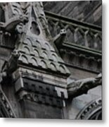 Four Gargoyles On Notre Dame North Metal Print