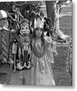 Four Girls In Halloween Costumes, 1971, Part Two Metal Print