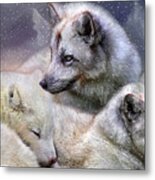 Fox Moods Metal Print