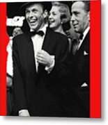 Frank Sinatra And Mr And Mrs Humphrey Bogart Circa 1953-2016 Metal Print