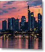 Frankfurt Germany Sunset Palette Metal Print