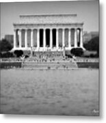 Freedom In Focus The Lincoln Monument Metal Print