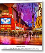 Fremont Street Experience Poster Print Metal Print