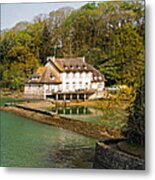 French River House Panorama Metal Print