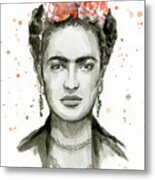Frida Kahlo Portrait Metal Print