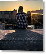 Friday Evening - Oslo, Norway - Color Street Photography Metal Print