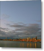 From Alki - Cloudy Night Metal Print