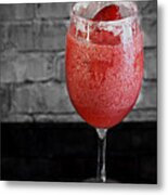 Frozen Strawberry Daiguiri Metal Print